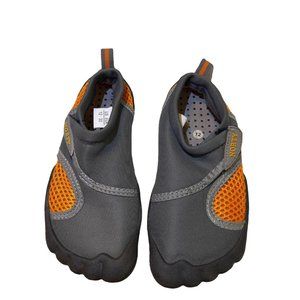 Norty Unisex Barefoot Grey Orange Outdoor‎ Beach sports kids shoes size US 12